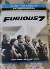 New ListingFurious 7 Blu-Ray + DVD + Digital HD Extended Edition With Slipcover Nice*