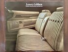 1973 Pontiac Luxury LeMans Vintage Original Dealer Sales Brochure BIG