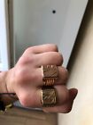 Men's ring with hallmark 14 carat 585 (gold?)