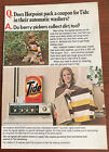 1978 Vintage HOT POINT Washer & TIDE DETERGENT COUPON AD