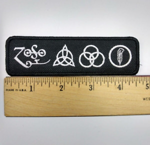 LED ZEPPELIN Patch Zoso Led Zeppelin IV Four Symbols Runes Embroidered Iron/sew