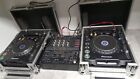 Pair of Pioneer DJ CDJ-1000MK3 Turntables w/2 Cases + DJM500 Mixer READ