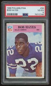 1966 Philadelphia Bob Hayes Rookie #58 PSA 4 - Dallas Cowboys - Vintage HOF RC