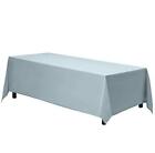 Rectangle Tablecloth - 70 x 120 Inch Baby Blue Table Cloth for 6 or 8 Foot Re...