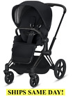 Cybex Priam 3 Frame Seat Pack Baby Stroller Newborn Infant Matte Black