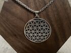 Flower Of Life Necklace And Chain Sterling Silver