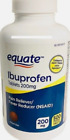 Equate Ibuprofen Tablets 200 mg, Pain Reliever Fever Reducer 500ct 4/25