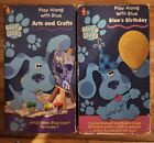 Blue's Clues VHS Lot Of 2 - Arts And Crafts & Blue's Birthday