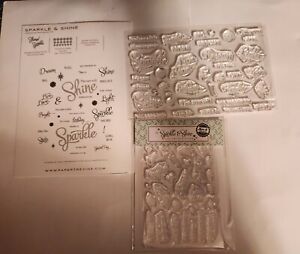 Papertrey Ink Sparkle & Shine plus Holiday Additions clear stamps