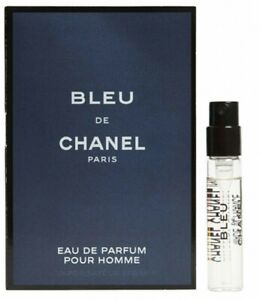Chanel Bleu De Chanel Eau De Parfum Vial Spray For Men 0.05 Oz New Travel Size!