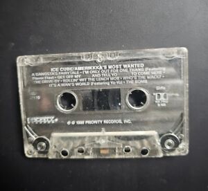 Ice Cube Amerikkkas Most Wanted Cassette Tape Hip Hop Rap 1990 CASSETTE ONLY A43