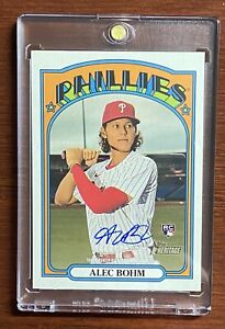 2021 Topps Heritage Alec Bohm Real One Autographs RC
