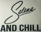 Selena Quintanilla Signature Logo And Chill Vinyl decal sticker Netflix Series