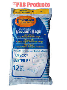 Oreck BB PKBB12DW Allergy Portable Canister Vacuum Cleaner Bags Model Buster B