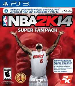 NBA 2K14 Super Fan Pack (Digital Codes Only) PS3 + PS4 (Brand New Factory Sealed
