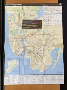 New York City NYC Subway Map MTA August 2023 Metro Train