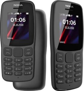 Nokia 106 Dual SIM- Black (Unlocked) Cellular Phone