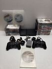 Sony PlayStation 2 W 2 Controllers Games All Cables