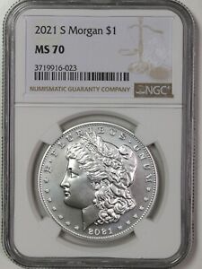 2021 S NGC MS70 Morgan Silver Dollar  Item#P17830