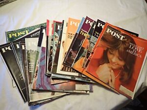 Lot of 27 vintage issues - The Saturday Evening Post Magazine from 1967