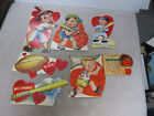LOT OF 6   Vintage Valentine's Day Card - Featuring  SPORTS