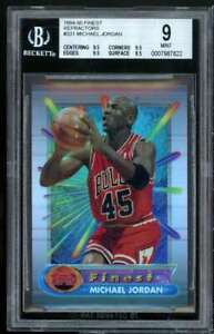Michael Jordan Card 1994-95 Finest Refractors #331 BGS 9 (9.5 9.5 9.5 8.5)