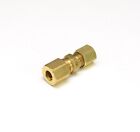 1/4- 3/16 OD Compression Copper Tube Union Straight Joiner Fitting Air Gas Water