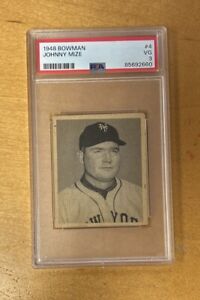 New Listing1948 Bowman Baseball Johnny Mize New York Giants Card #4 PSA 3