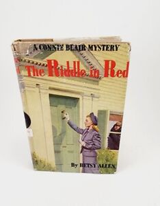 Vtg A Connie Blair Mystery THE RIDDLE IN RED Betsy Allen Vintage 1948 HCDJ