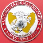 US Marine Corps. Challenge Coin. Souvenir. Silver Tone. 26a.