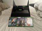 Xbox series X, 3 rechargeable batteries, 3 games, headset adapter.