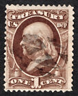 New ListingUS 1873 1¢ Official Dept. of Treasury #O72 Used CV $10