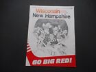 Vintage Wisconsin vs New Hampshire Hockey Program. Dec. 29th-30th,1978. 50pg. VG