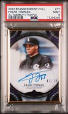 2022 Topps Transcendent Frank Thomas Purple Auto On Card /10 Pop 1 White Sox HOF