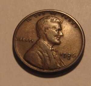 1926 S Lincoln Cent Penny - Very Fine Condition - 21SA