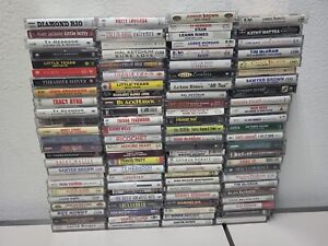 Country music cassette tape Lot of 100 1990s 2000s  popular