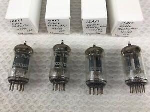 4 Telefunken for Fisher 12AX7/ECC83 Smooth Plate Tubes W. Germany TV-7D/U Tested