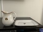 Alfred Meakin Pitcher And Plate. Royal ironstone