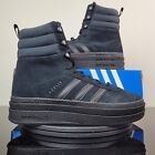 Adidas Originals Gazelle Boot Sneakers Black Platform Shoes ID6983 Womens Sz 8.5