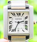 Cartier Tank Francaise Large Model Yellow Gold & Steel SERVICED Box W51005Q4