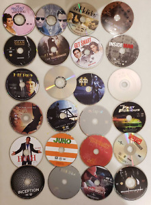 Wholesale Lot of 100 ASSORTED Movie DVDs (DISC ONLY)