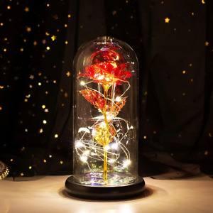 Valentine’s Day Eternal Rose Flower LED Enchanted Galaxy Rose Mother`s Day Gifts