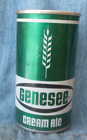 VINTAGE GENESEE CREAM ALE EMPTY BEER CAN Steel Pull Tab Rochester NY CF7