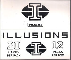 2022 Panini Illusions Football Factory Sealed Cello Fat Pack 12 Pack Box