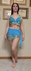 Bollywood Style Blue Women's Adult Small Dance/Halloween Costume