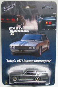 Fast & Furious 6 Letty's 1971 Jensen Interceptor 1/64 Custom Hot Wheels