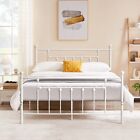 Metal Bed Frame Twin/Full/Queen Size Platform Bed with High Headboard Footboard