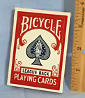 New ListingBICYCLE PLAYING CARDS 808 - LEAGUE BACK - AIR CUSHION FIHISH - OPEN BOX    (W34)