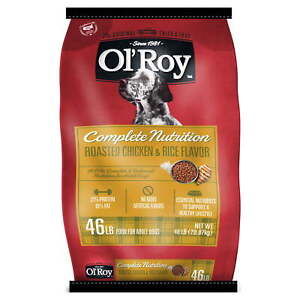 Ol' Roy Complete Nutrition Roasted Chicken & Rice Flavor Dry Dog Food, 46lb Bag