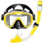 Adults Adjustable Snorkeling Set for Scuba Diving Swimming Training Kit Yellow